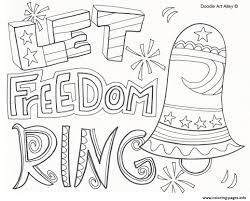 Glorious july 4th coloring pages for kids. Let Freedom Ring 4th July Coloring Pages Printable