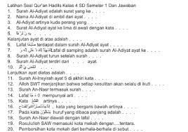Soal pas qurdis kelas 9 semester 2. Soal Uas Pas Qur An Hadits Kls 4 Mi Semester 1 File Guru Now