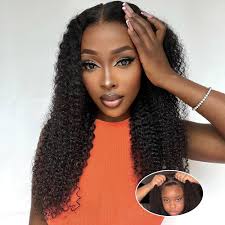 Amazon.com : FACMOOD Wear and Go Kinky Curly Glueless Wig Human Hair, 6x4  Pre-Cut HD Lace Front Glueless Wigs Pre-Plucked, Transparent Lace Closure  Wigs 200% Density 24 inch : Beauty & Personal