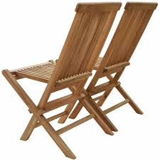 Catégories chaises fauteuils tabourets et banquettes. Lot De 2 Chaises De Jardin En Teck Lombok Marron