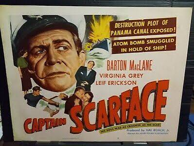 3 Lobby Cards 1953 CAPTAIN SCARFACE Soviet plot blow Panama Canal atomic  bomb | eBay