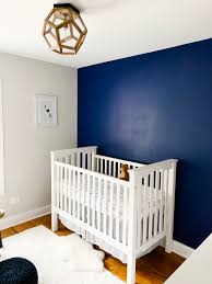 Find nursery bedding, furniture & more at pottery barn kids®. Modern Baby Boy Nursery Deep Navy Blue Brass Wood Project Nursery