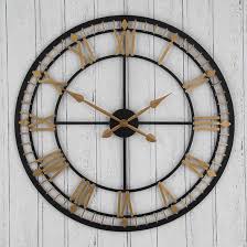 Black And Gold Wall Clock Black And Gold Oversized Wall Clock Large Oversized Wall Clock Skeleton Wall Clock Round Wall Clocks