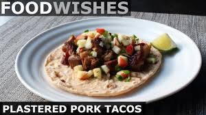 Thinly sliced and fried ribeye steak, cheese, onions, and a delicious. Plastered Pork Tacos Food Wishes