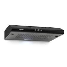 Klarstein Capannina Hotte Escamotable 60cm 166m H Acier Inoxydable Noir