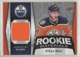 Yesterday was an embarrassing day to be an oilers fan. 2018 19 Upper Deck Materials Ethan Bear Rm Eb Rookie Ebay