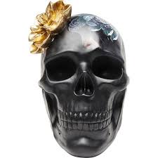 Find deals on skull plant in lawn & garden on amazon. Black Skull Decoration With Flowers Kare Design