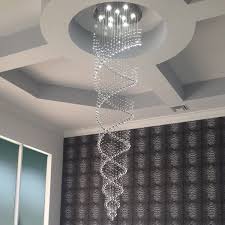 Saint Mossi Modern K9 Crystal Raindrop Chandelier Lighting Flush Mount
