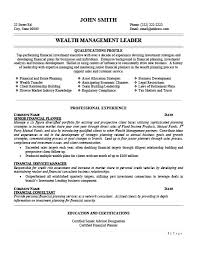 Want a winning cv like this finance manager resume sample below? Investment Advisor Resume Template Premium Resume Samples Example