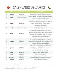 Divisa in 3 zone geografiche (dal nord al sud italia). Orto Con I Bambini Miniguida E Calendario Babygreen