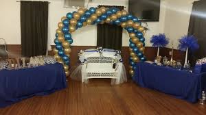 Royal blue gold prince on his way baby shower paper dinner napkins. Royal Blue Gold And White Baby Shower Decorations