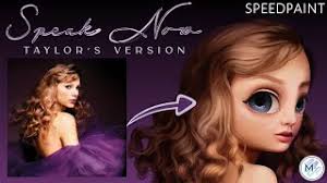 Drawing Speak Now (Taylor's Version) Album Cover ✨️🎆🎸