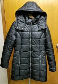 Noize Outerwear Puff Puffer Jacket Coat Euc Longer Hooded
