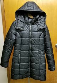 noize outerwear puff puffer jacket coat euc longer hooded