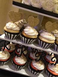 18th Birthday Black And Gold Cupcakes Birthday Party Ideas Black And Gold Cake Black And White Cupcakes Cupcake Birthday Party