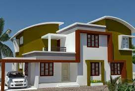 Desain Rumah Modern Minimalis Atap Lengkung Griya Indonesia Kerala House Design Minimal House Design House Design
