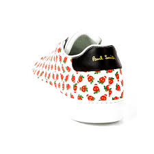 Black And Red Designer Sneakers Sneakers Paulsmith Strawberryskull Red White Print Skulls Crazy Price 495 Usd Black Leather Sneakers Designer Sneakers Sneakers