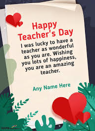 27 tips to reduce teacher burnout. Best Teachers Day Wishes Quotes And Card With Name