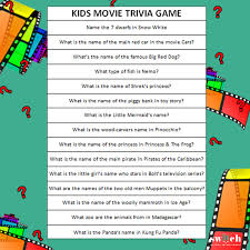 First up on our list of trivia questions for kids revolves around the animal kingdom! Switch Hd Tv Stick Here S Some Family Fun To Keep You Entertained Over The Easter Weekend Complete The Kid S Movie Trivia Game And Let Us Know How You Did 1 Name