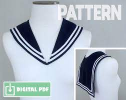 Sailor Collar Sewing Cosplay DIY Printable PDF Digital Pattern - Etsy