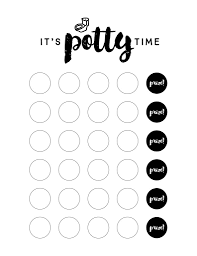 Potty Training Sticker Chart Charts Potty Training