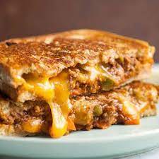 Sloppy Grilled Cheese Sandwiches Recipe Yummly Recipe Grilled Beef Recipes Grilled Cheese Sloppy Joe Grilled Burger Recipes
