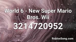 This article is about the ninth and final world of newer super mario bros. World 6 New Super Mario Bros Wii Roblox Id Roblox Music Codes