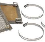 Thermo-Tec Stainless Steel Clamp-On Heat Shield, 12" x 6"