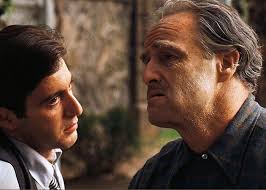 Al Pacino Marlon Brando The Godfather publicity photo 1972 Greeting Card