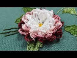 Garden Embroidery Aster Flower Cvetochnaya Vyshivka Sadovaya Astra Youtube Garden Embroidery Embroidery Stitches Tutorial Aster Flower