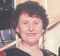 The death has occurred of Peggy...