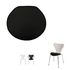 Fritz hansen stuhl 3107 arne jacobsen_serie 7_fischgrat stoff. Nicht Wendbar Luxus Sitzkissen Mit Elmo Baltique Leder Fur Den Serie 7 Stuhl Modell 3107 Und 3207 Von Arne Jacobsen