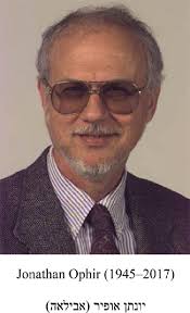 In Memoriam: Jonathan Ophir (1945–2017)