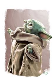 Baby Yoda Tony Santiago Art