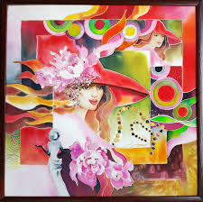 Oferujemy na sprzedaż piękne lustro w kształcie elipsy frida z podświetleniem led 40x120. Lustro Painting By Ludmila Garbala Artmajeur