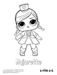 Majorette Coloring Page Lotta Lol Lol Dolls Coloring Pages Kids Printable Coloring Pages
