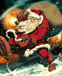 30 Creative Illustrations Of The Christmas Man Santa Claus Naldz Graphics Creative Illustration Santa Claus Anime Version