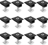 Amazon.com: Copgge 12 Pack Solar Panel Middle Clamp ...