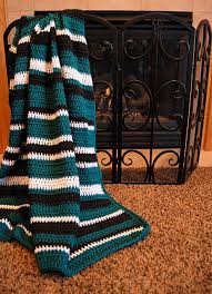 Black And White Striped Crochet Blanket Turn Your Mind Off Blanket Pattern By Brittany Rooney Brittique Striped Crochet Blanket Beginning Crochet Crochet Football