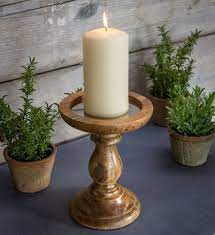 Maybe you would like to learn more about one of these? Wooden Pillar Candle Holder From Retreat Home Oak Effect Candlestick For Entertaining Weddings Parties Etc Super Quality