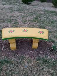 Pin By On Painted Things Concrete Bench Outdoor Decor Decor