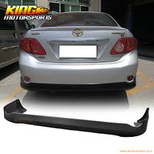 Toyota corolla replacement bumper cover information. Polypropylene Rear Bumper Lip Spoiler Diffuser Fit For 2009 2010 Toyota Corolla 4dr Bumper Lip Spoiler Rear Bumper Lipbumper Lip Aliexpress