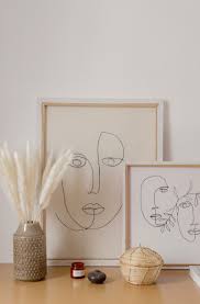 Diy Wall Art Line Art Bilder Gestalten Leinwand Upcycling In 2020 Bilder Selbst Gestalten Leinwand Selber Gestalten Gestalten