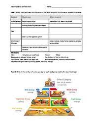 This Worksheet Revises Nutrition Terms The Healthy Eating Pyramid And Provides Students With An Opportunity Nutrition Pyramid Nutrition Healthy Eating Pyramid