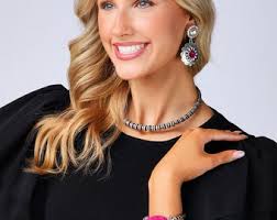 16" Navajo Pearl Rhinestone Bead Choker, Silver Western Pearl Wired Choker,  Chunky Western Bead Choker, Burnished Silver Beaded Choker