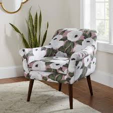 Zoey Bloomsbury Rose Blush Ivy Armchair 74m94 Lamps Plus In 2020 Patterned Chair Living Room Armchair Modern Armchair