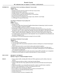 Download and customize our resume template to land more interviews. Materials Project Manager Resume Samples Velvet Jobs