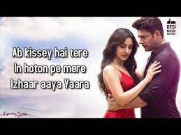 Dil Ko Karar Aaya Lyrics Sidharth Shukla Neha Sharma Neha Kakkar Yasserdesai Youtube