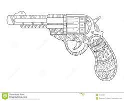 Ilustracao Do Vetor Do Livro Para Colorir Da Pistola Do Revolver Ilustracao Do Vetor Ilustracao De Preto Desenhado 91365004