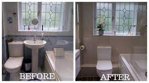 Three gorgeous bathroom renovations love renovations. Small Bathroom Total Makeover Renovation Youtube